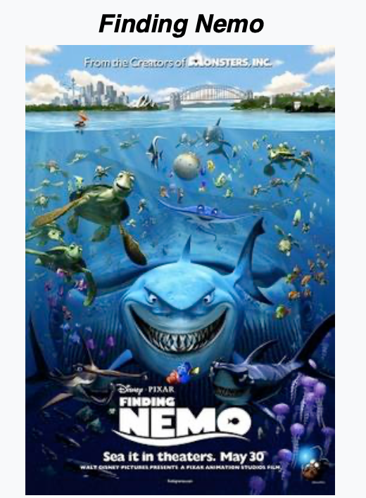 Finding Nemo (2003):